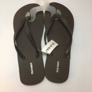 Brown Old Navy Flip Flops, Size 8